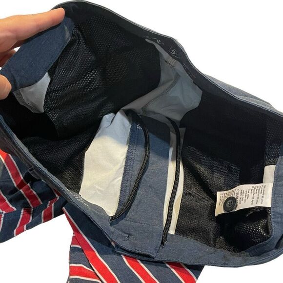 Rusty Red, White &‎ Blue Striped Surfing Board Shorts - Size 34 - Picture 8 of 8